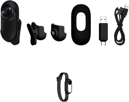 1080P Pet Camera Collar, HD Wearable Action Cam for Cats & Small Dogs - Wireless Mini Body Camera with Wide Angle, Adjustable Mount for Collar, Helmet, Bike (No WiFi Needed)