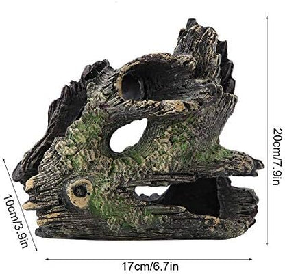 FTVOGUE Aquarium Driftwood Artificial Wood Tree Trunk Root Shrimp Spawning Ground Cave Fish Vivarium Decoration(ST-004C)