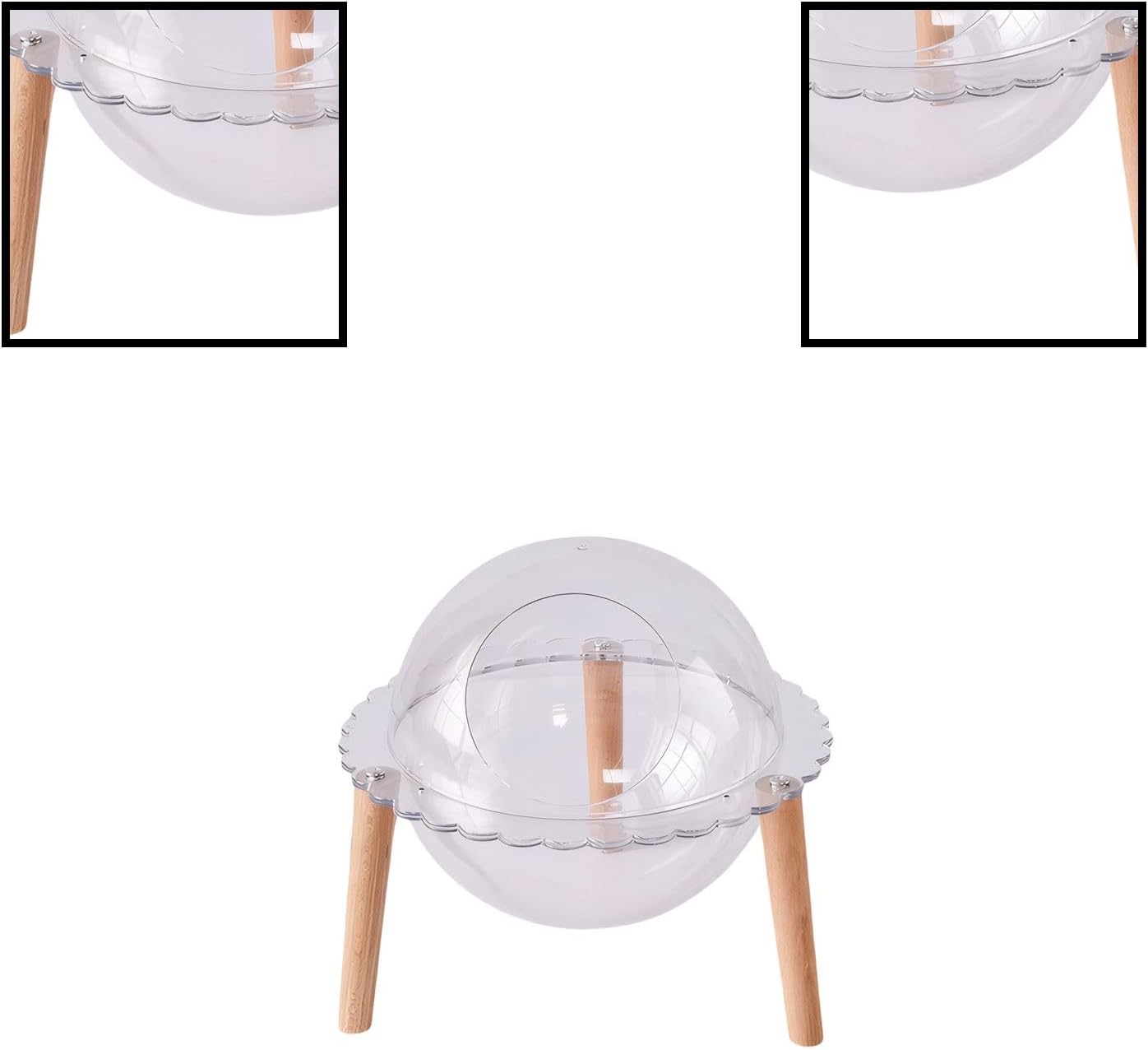 Space Capsule Cat Bed for Indoor Cats, Cat House with Design and Modern Style