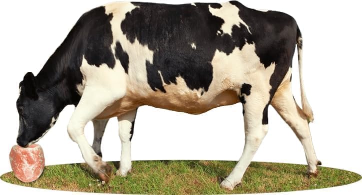 Himalayan Salt Licks for Horses, 4-6 LBS with Rope Deer and Sheep, Pack of 4 Treats