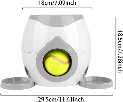 Automatic Dog Ball Launcher Tennis Ball Reward Machine for Small Medium Large Dogs Indoor Outdoor Training Automatic Feeder for Interactive Dog Training Non-Electric Fetch Toy(New Orange)