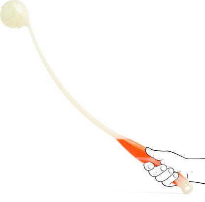 Chuckit! Pro Fetch Toy Dog Ball Launcher For Dogs; Compatible With Any Medium Chuckit! Medium Size 25 Inch + Glow Ball