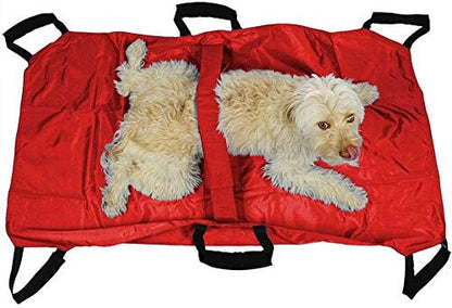 Transport Stretcher for Dogs | Emergency Animal Carrier with Safety Strap | 250 Pound Weight Limit | Pet Stretcher Size: 47 L X 29 W inches Pet Carrier (Blue)