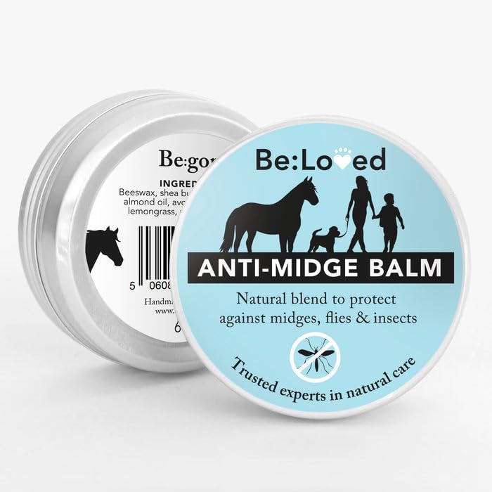 Be:Loved Be:Gone Fly & Midge Balm for Horses, Dogs & Humans – 250g – Natural Balm with Essential Oils & Vitamin E – Conditions Skin & Coat While Deterring Insects