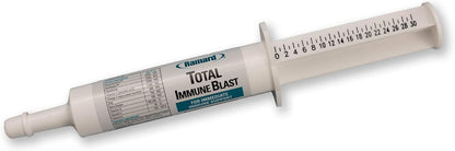 Ramard Total Immune Blast - Equine Immune Support, Horse Vitamin Supplement w/Zinc, Selenium, Omega 3, Omega 6 & Vitamins w/Nucleotides, 30cc Oral Syringe, 1pk