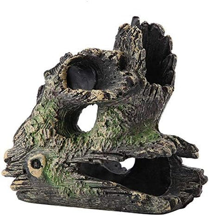 FTVOGUE Aquarium Driftwood Artificial Wood Tree Trunk Root Shrimp Spawning Ground Cave Fish Vivarium Decoration(ST-004C)