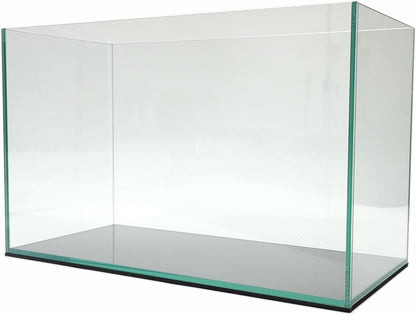 Lifegard Aquatics 20 Gallon Rimless Aquarium, Clear Glass, Ultra Clear Sealant Fish Tank, 6mm Thick with Dense Leveling Mat for Freshwater/Marine, Home or Office Decor (24.40"x12.20"x15.74")
