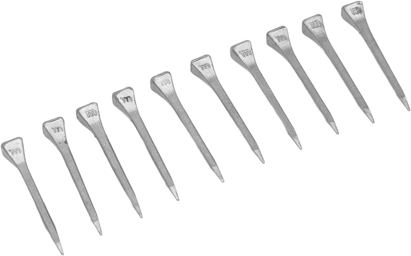 250 Pcs Horseshoe Nails High Tensile Strength Good Elasticity Accurately Crafted Steel Horse Shoe Nails for Farrier Use (FJ0RACE)