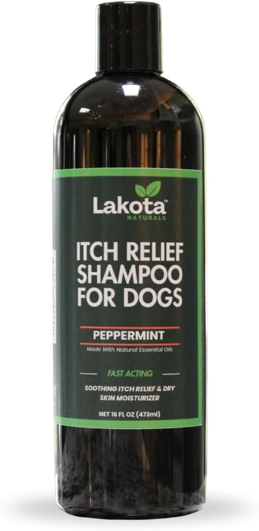 Dog Shampoo Itchy Skin Relief - 16oz, Best Itchy Skin Relief for Dogs, Fast Acting, Soothing Dog Shampoo for Allergies and Itching