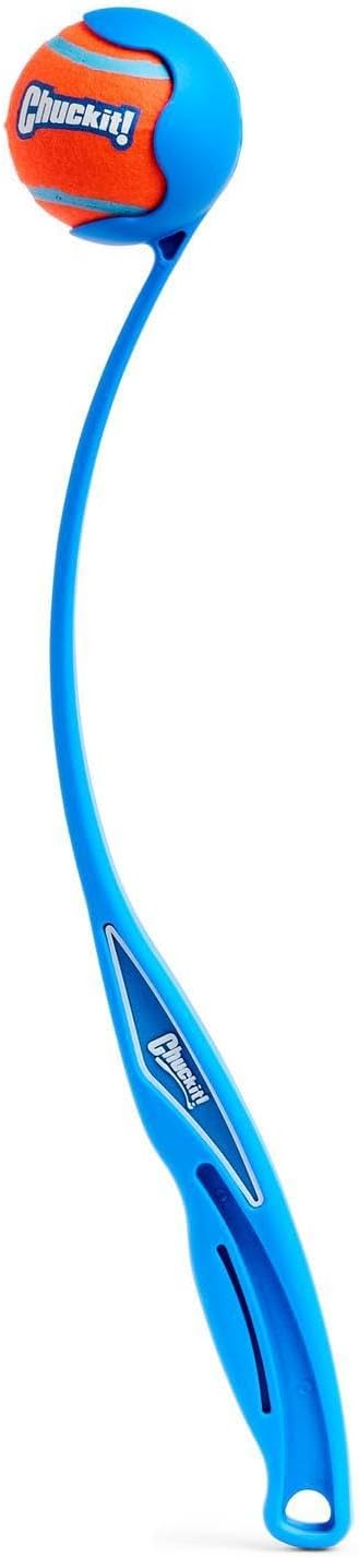 Chuckit! Classic 26M Dog Ball Launcher, 26" Long Handle Compatible with Medium (2.5") Balls, Pet Fetch Thrower Toys, For Dogs 20-60 Pounds, Made in USA, Comes with 1 Medium Ultra DogBall