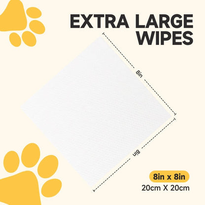 3-in-1 Pet Wipes for Dogs & Cats, Cleaning, Hydrating, Grooming Wipes for Paws, Body, Eyes, Ears and Butt, Unscented, 400 Count