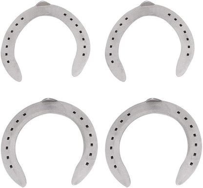 Horseshoe, 4pcs Aluminum Alloy Horse Shoes Horse Riding Equestrian Tools, for Horses That Have More Exercise or Work(13cm)