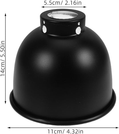 Reptile Dome Lamp Shade Heating Lampshade Metal Reflective Cover 5.5 Inch for Glass Terrarium Heat Bulbs Suitable for Turtle Lizard Pet Habitats