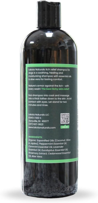 Dog Shampoo Itchy Skin Relief - 16oz, Best Itchy Skin Relief for Dogs, Fast Acting, Soothing Dog Shampoo for Allergies and Itching
