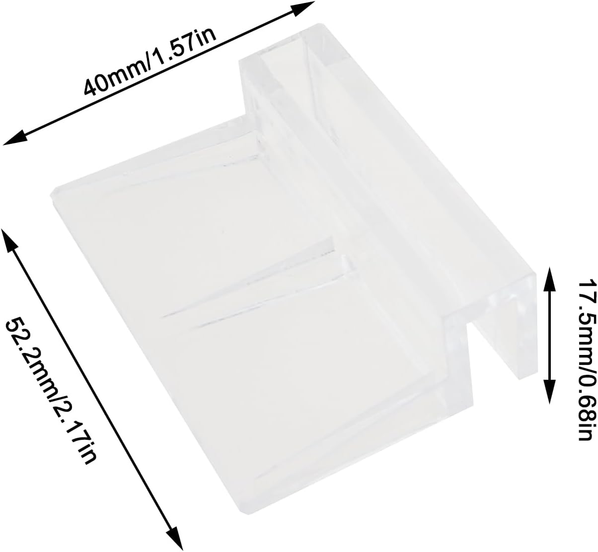 8PCS 6mm Acrylic Aquarium Lid Clamps Transparent Fish Tank Cap Support Frame Pet Supplies