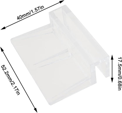 8PCS 6mm Acrylic Aquarium Lid Clamps Transparent Fish Tank Cap Support Frame Pet Supplies