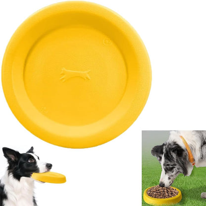 Dog Flying Disc Toy,9 Inch Indestructible Flying Disc for Throwing and Training Dog Frisbee Outdoor Play,Durable Water Pool Float Dog Toys Safe on Teeth,EVA Material for for Medium Large Dogs