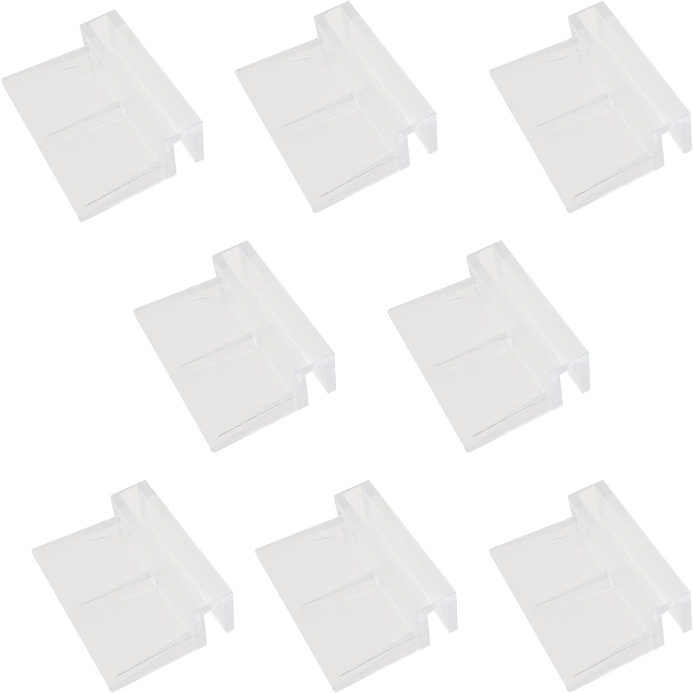 8PCS 6mm Acrylic Aquarium Lid Clamps Transparent Fish Tank Cap Support Frame Pet Supplies