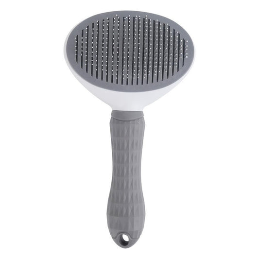 Cat Brush for Shedding & Grooming, Self-Cleaning Cat Slicker Brush with Push Button | Gentle Deshedding & Dematting Tool for Short & Long Hair Cats and Dogs | Massaging Pet Hair Remover for Loose Fur