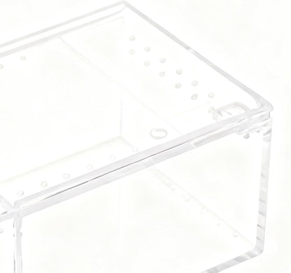 Jumping Spider Habitat | Transparent Gecko Breeding Container | Acrylic Small Terrarium,for Lizard Frog Gecko Snail Turtle Observation Breeding Feeding