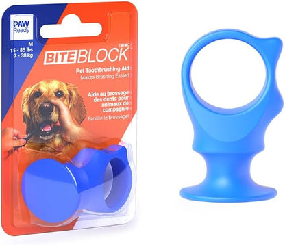 Paw Ready Pet Toothbrushing Assistant for Dogs and Cats Allows You to Brush Your pet’s Teeth Without Constantly Worrying About Getting Bitten Medium Size for Pets Between 15-85 lbs. (7-38.5 Kg)