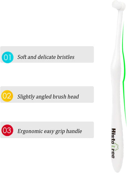 JGocot Small Breed Dog Toothbrush, Pet Toothbrush for Cats, Small Breed Dogs, Puppy Dogs, Utral Soft Micro Nano Bristle No Gum Hurting