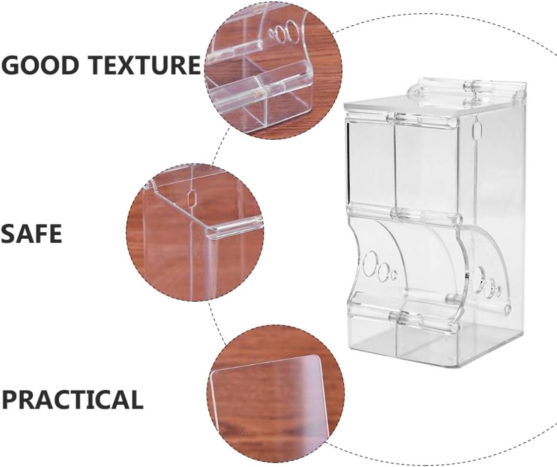 Automatic Hamster Food Dispenser Plastic Food Bowl, Anti-Spill Pet Feeder for Hamsters, Squirrels, and Small Animals, Refillable Feeding Bowl for Cage Use