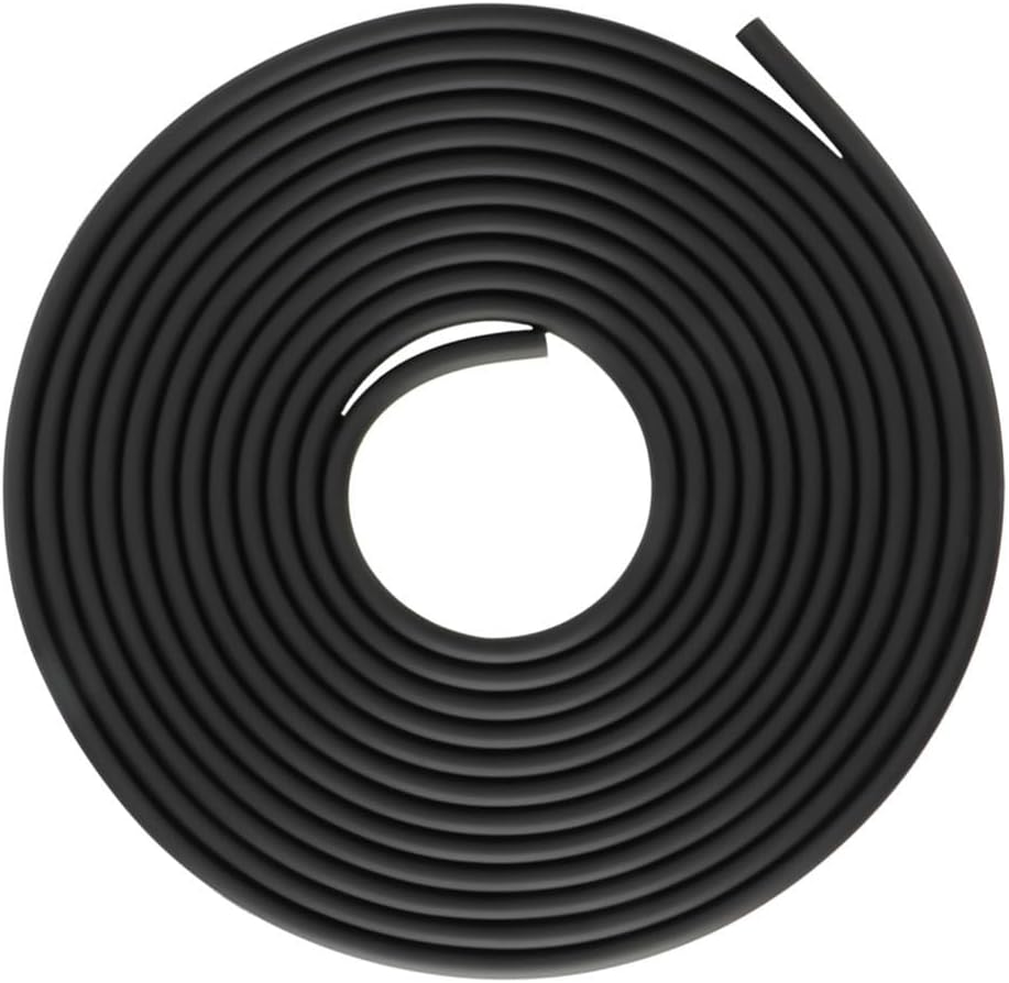 4m Length Silicone Oxygen Hose Soft Flexible Durable Fish Tank Air Tube Aquarium Air Pump Tube(Black)