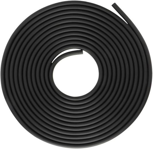 4m Length Silicone Oxygen Hose Soft Flexible Durable Fish Tank Air Tube Aquarium Air Pump Tube(Black)