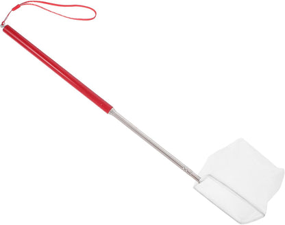 Aquarium Shrimp Net with Telescopic Handle, Small Leak-Proof Fish Tank Net, Red Extended Square Mesh for Aquarium Cleaning and Shrimp Breeding