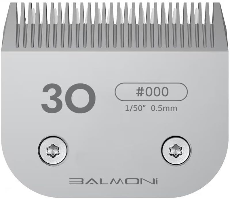Professional A5#30 Detachable Clipper Blade – 0.5mm (1/50”) – Powder Metallurgy + Titanium-Ceramic, Low-Heat High-Precision – Fits Wahl, Andis, Oster, Heiniger A5 Clippers