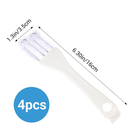 4PCS Bird Cage Cleaner Brush with Long Handle & Shovel, Durable Easy Birds Poop off Remover Tool, Small Animal Pet Cage Parrot Droppings Remover Brushes Bath Perches Cleaning Accessories