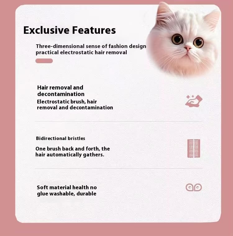 Pet Hair Removal Glove Premium Electrostatic for Dogs & Cats – Reusable Grooming Mitt for Shedding Control – Gentle Fur Remover for Long & Short Hair – Soft, Non-Slip Deshedding Tool