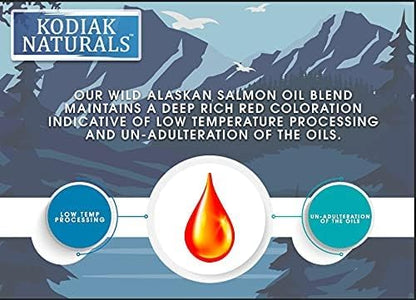 32 oz Wild Alaskan Salmon Oil Formula - Balanced Blend of Pure Fish Oils, with EPA and DHA from Wild-Caught Fish, Support for Skin & Coat, Immune & Heart Health, and Joints
