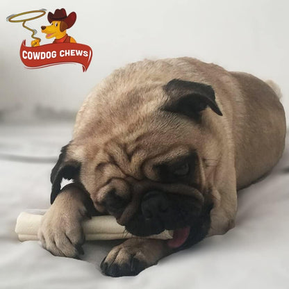 Cowdog Chews 5-6 Inches Rawhide Retriever Roll - Chewing Dog Treat, 100% Natural - Natural Grass Fed Livestock Sourced (50 Pack)