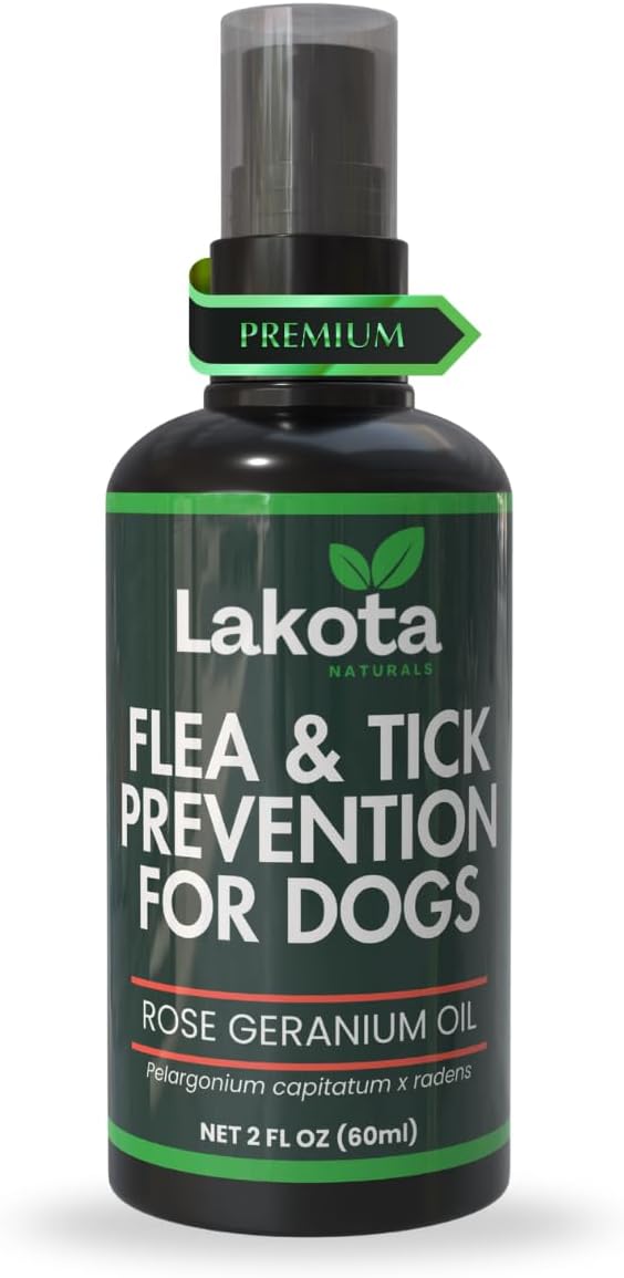 All Natural Flea and Tick Prevention Spray for Dogs - 2oz