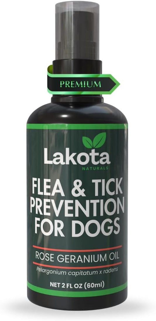 All Natural Flea and Tick Prevention Spray for Dogs - 2oz