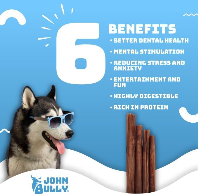 john bully Collagen Stick 12" 5PK, The Best Option for Your Dog, 100% Natural, Rich in Protein, Highly Digestible, Gluten Free,Premium Grade Quality,Odor Free The Real Collagen