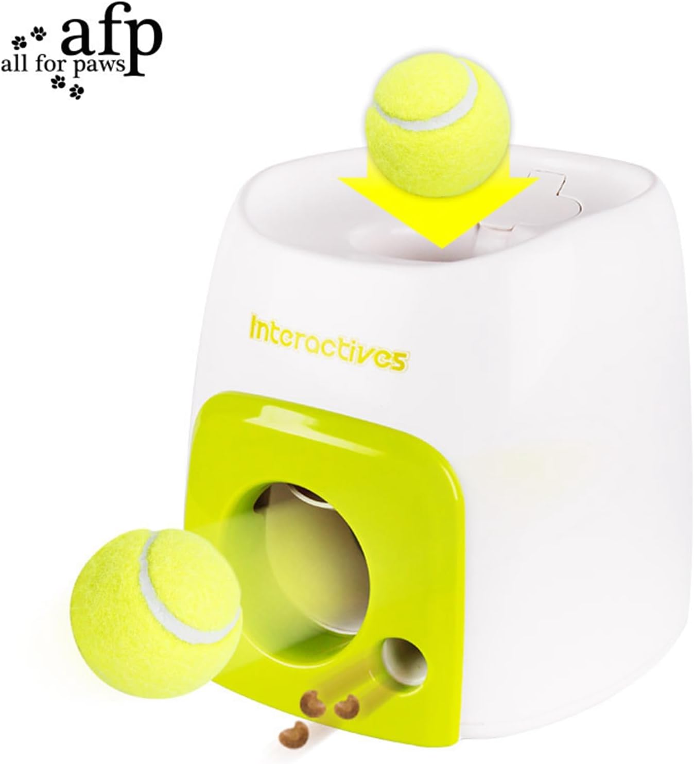 Automatic Dog Ball Launcher, Interactive Tennis Ball Thrower Rechargeable Dog Toy Mental Stimulation Training Game for Indoor Outdoor