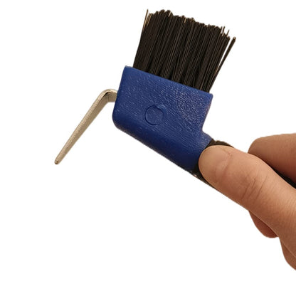 WHZAZGW 2 Pieces Horse Hoof Pick Brush with Soft Touch Rubber Handle,Portable Hoofpick,Random Colors