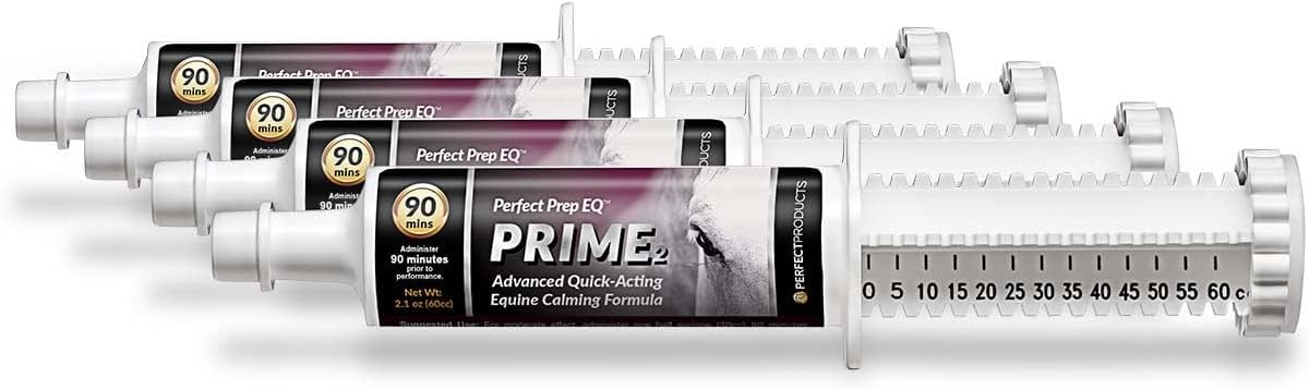 Perfect Prep EQ Prime Horse Calming Paste, Show Safe, Works Within 90 Mins and Lasts 6+ Hours, 60cc