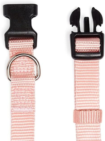 YOULY Adjustable Dog Collar Light Pink Large