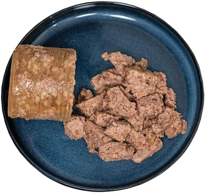 Amazon Basics Chopped Ground Dinner Wet Dog Food Variety Pack, Filet Mignon Flavor and with Beef, Made with Natural Ingredients, 13.2oz Cans (Pack of 12)