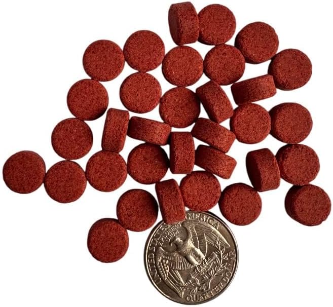 Plecoceramics Protein Wafers Universal Fish Food for Aquarium Fish - Turtle, Goldfish, Catfish - Algae Wafers for Bottom Feeders - Protein Pellets (100 gr, with Spirulina)