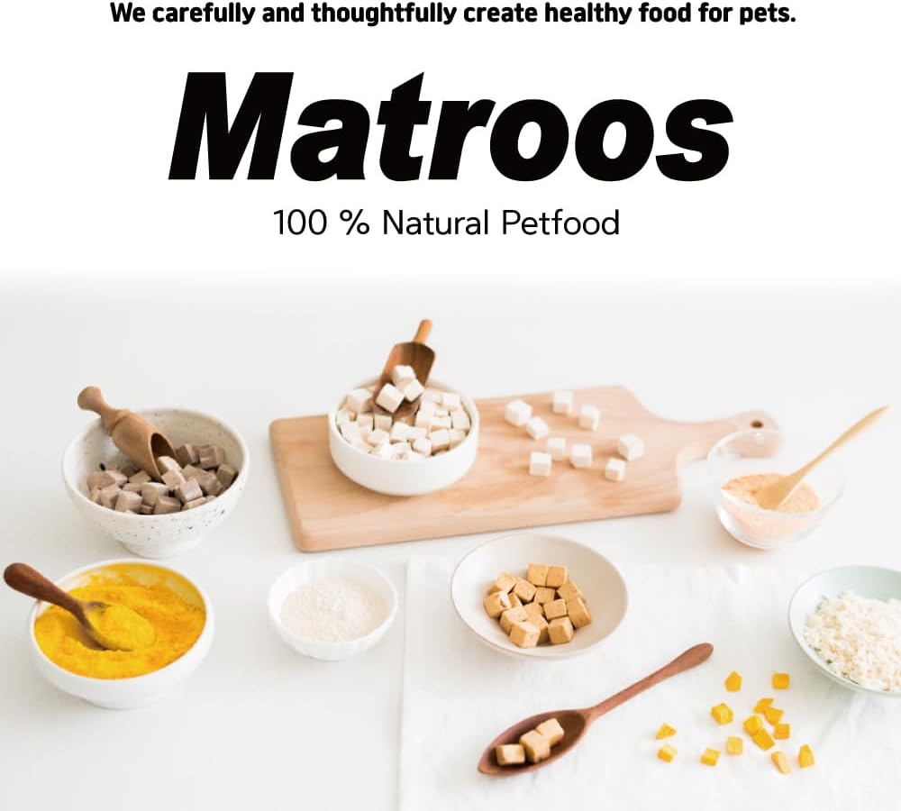 M MATROOS Freeze Dried Raw 100% Natural Single Ingredient Alaska Pollock Dog and Cat Treats, 4.23 oz | Healthy Weight Control Traning | Wild Caught, High Protein, Gluten Free, Grain Free