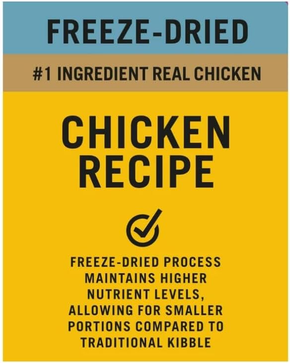 2 Packs of Pure Balance Wild & Free Freeze-Dried Dog Food, Chicken Recipe, 16 oz (1 lb)