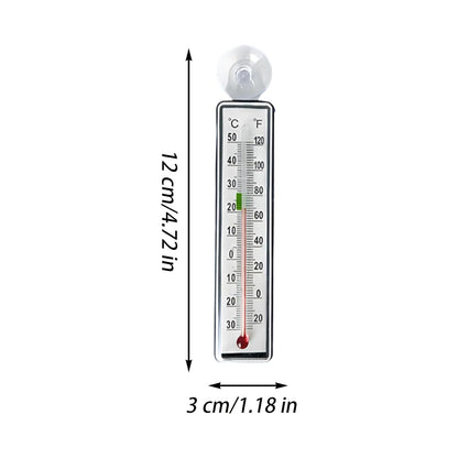Fish Tank Temp Gauge - Reptile Tank Temperature Monitor,Suction Cup Anti-collision Temp Monitor for Aquarium Terrarium Greenhouse Indoor Fish Tank