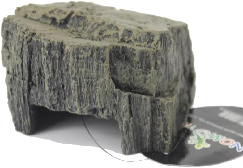 Resin Reptile Hiding Cave Shelter for Terrarium – Natural Landscape Rock Hideout for Snakes and Lizards, Durable Habitat Cover for Resting Support and Daily Terrarium Organization