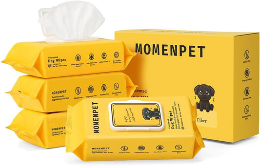 3-in-1 Pet Wipes for Dogs & Cats, Cleaning, Hydrating, Grooming Wipes for Paws, Body, Eyes, Ears and Butt, Unscented, 400 Count