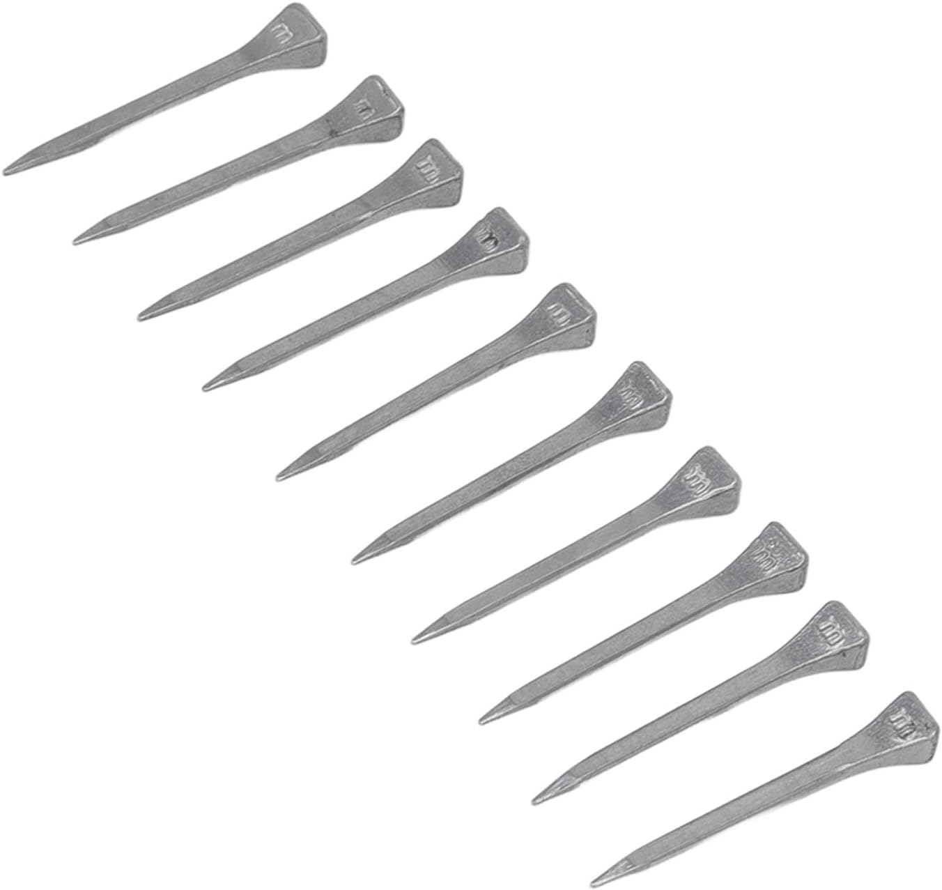 250 Pcs Horseshoe Nails High Tensile Strength Good Elasticity Accurately Crafted Steel Horse Shoe Nails for Farrier Use (FJ0RACE)